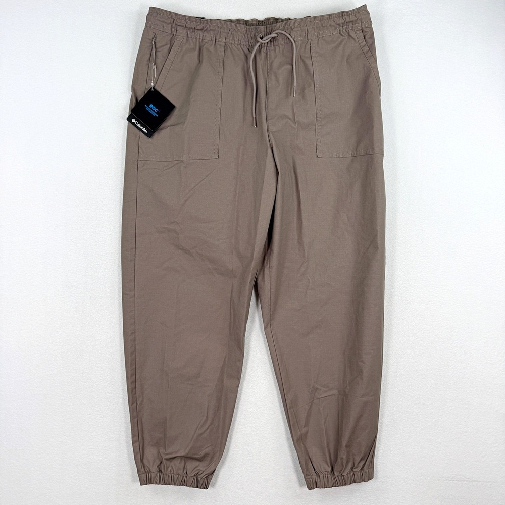 Columbia Roc Ripstop Jogger Pants / Size XL Womens / Taupe, New